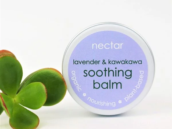 Natural skincare products on a tray